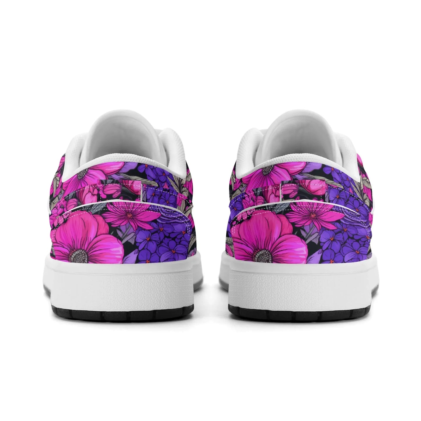 pink-flower-low-top-leder-sneaker-fur-herren-sneaker-jlr-design-26545 - JLR Design