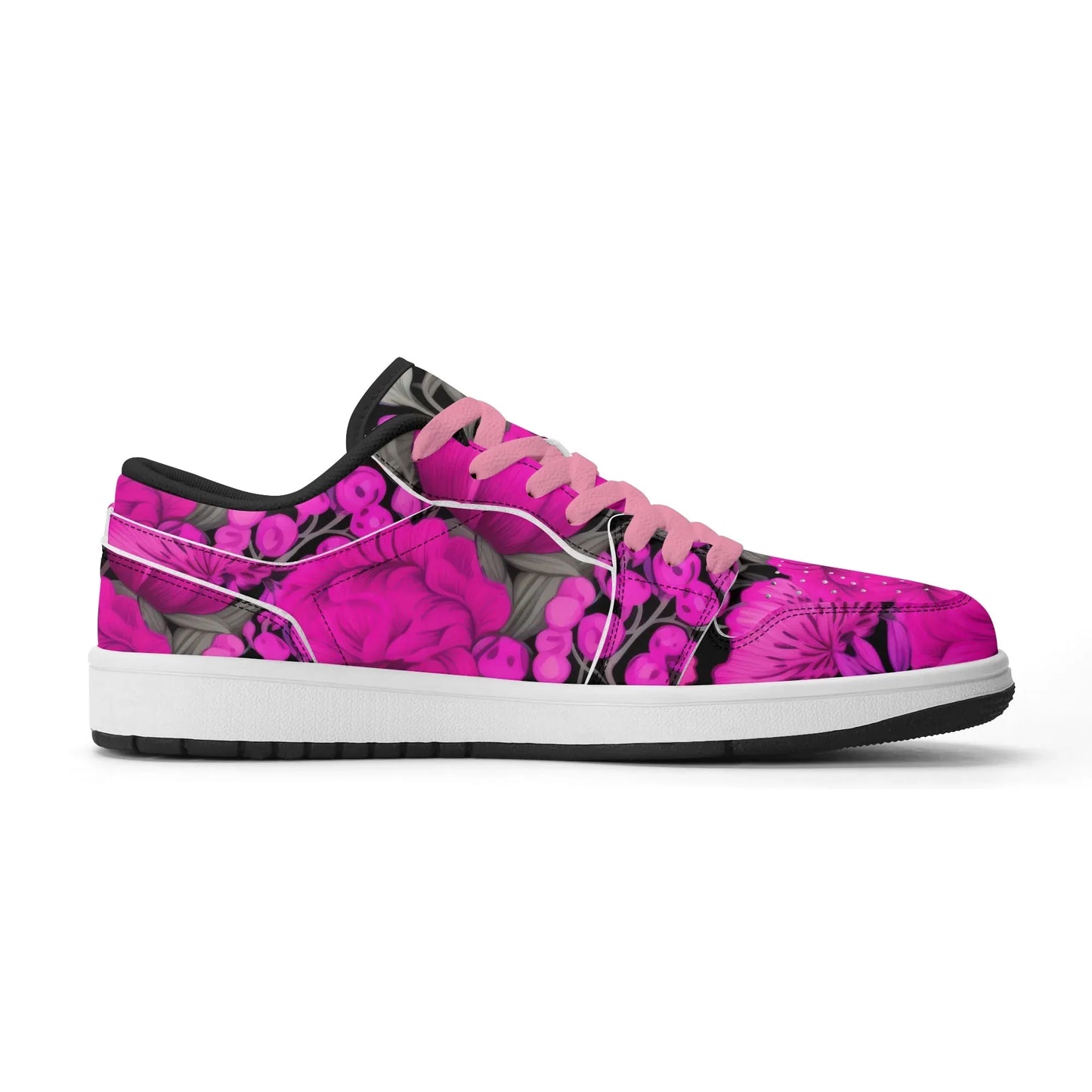 pink-garden-low-top-leder-sneaker-fur-damen-sneaker-jlr-design-71972 - JLR Design