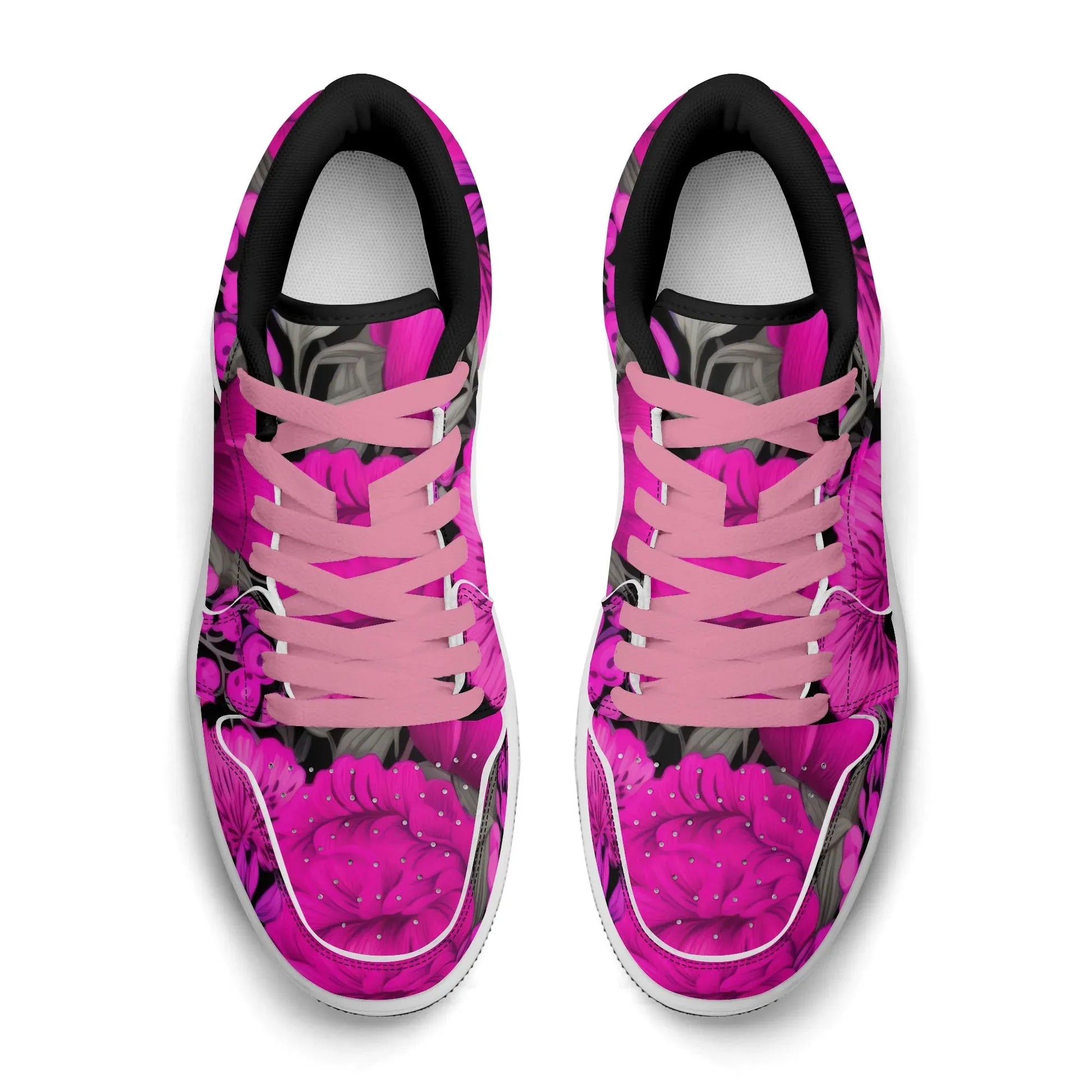 pink-garden-low-top-leder-sneaker-fur-damen-sneaker-jlr-design-56776 - JLR Design