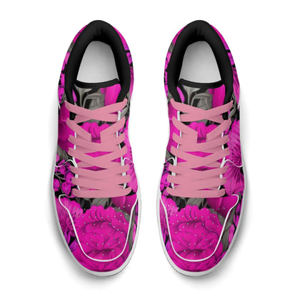 pink-garden-low-top-leder-sneaker-fur-damen-sneaker-jlr-design-56776 - JLR Design