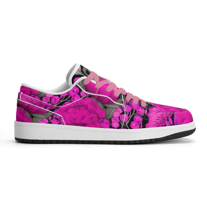 pink-garden-low-top-leder-sneaker-fur-damen-sneaker-jlr-design-89183 - JLR Design