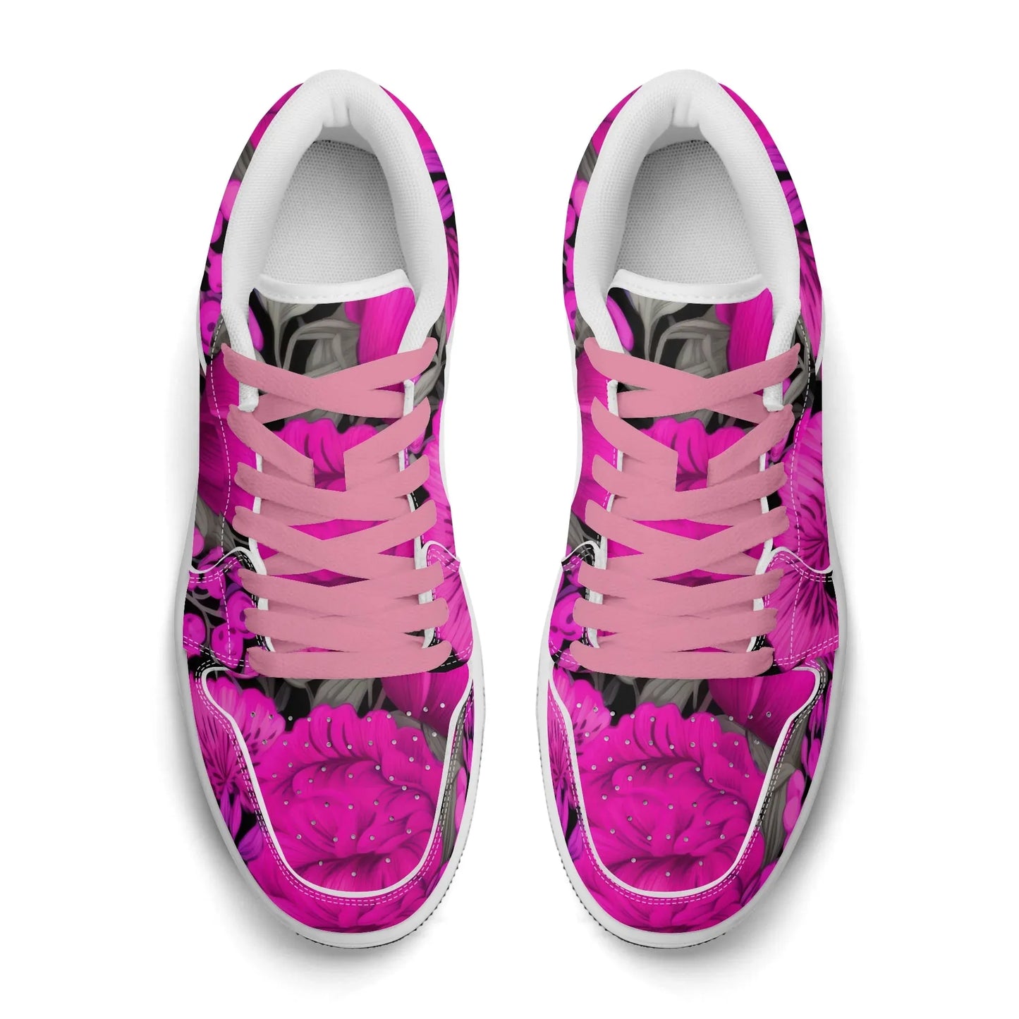 pink-garden-low-top-leder-sneaker-fur-damen-sneaker-jlr-design-27497 - JLR Design