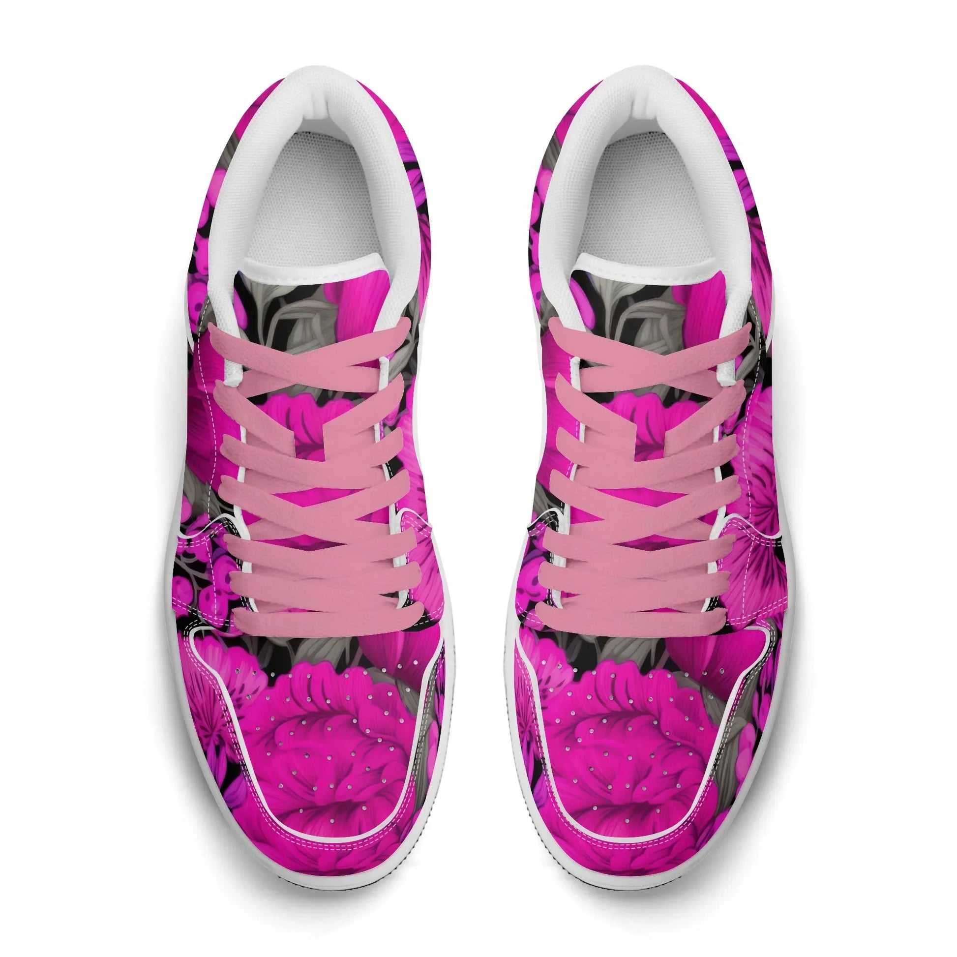 pink-garden-low-top-leder-sneaker-fur-damen-sneaker-jlr-design-27497 - JLR Design