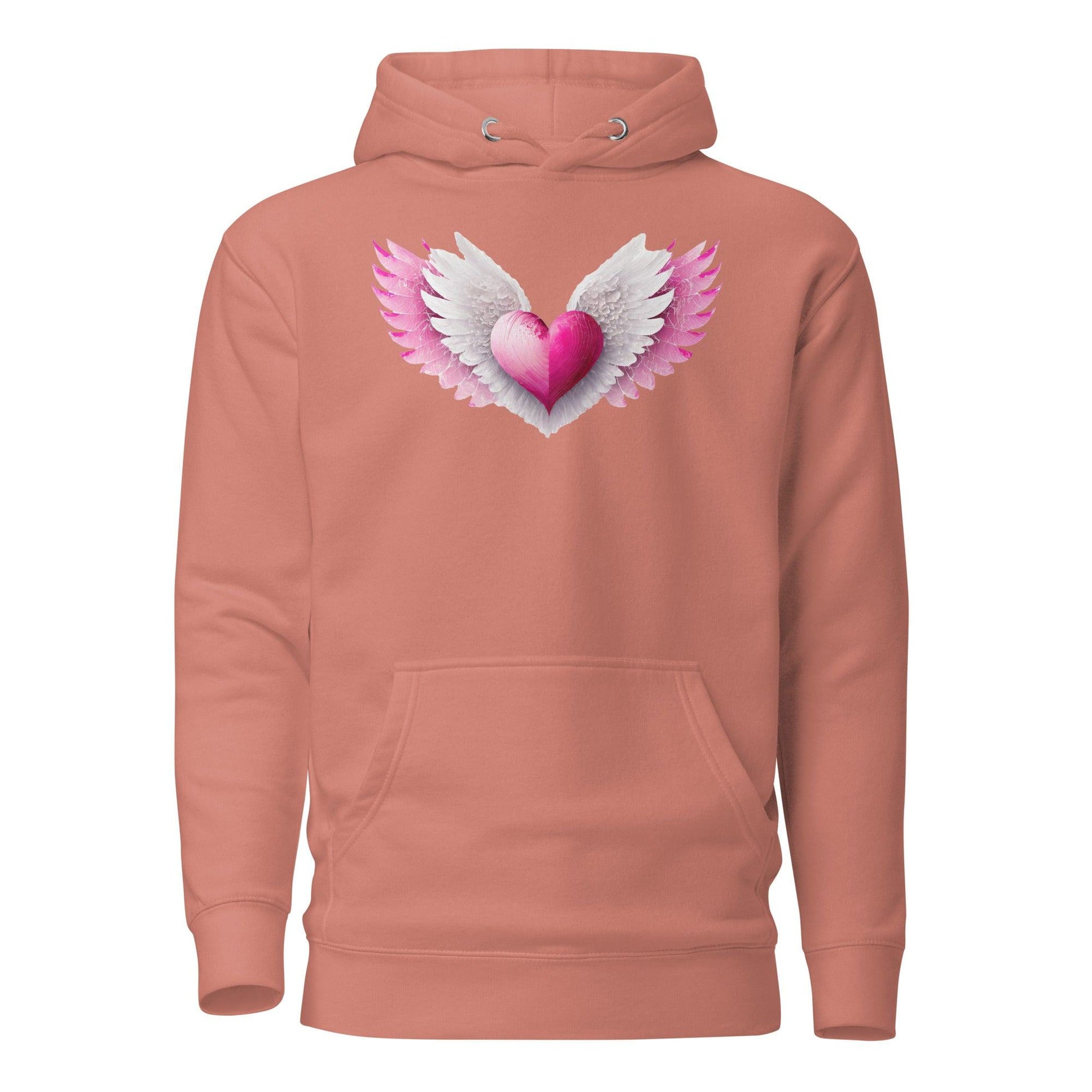 Pink Heart Hoodie Hoodie JLR Design