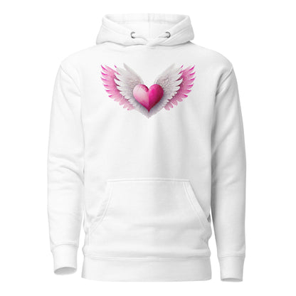 Pink Heart Hoodie Hoodie JLR Design