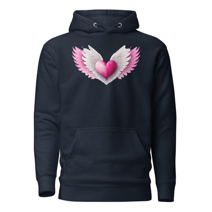 Pink Heart Hoodie Hoodie JLR Design