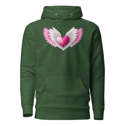 Pink Heart Hoodie Hoodie JLR Design