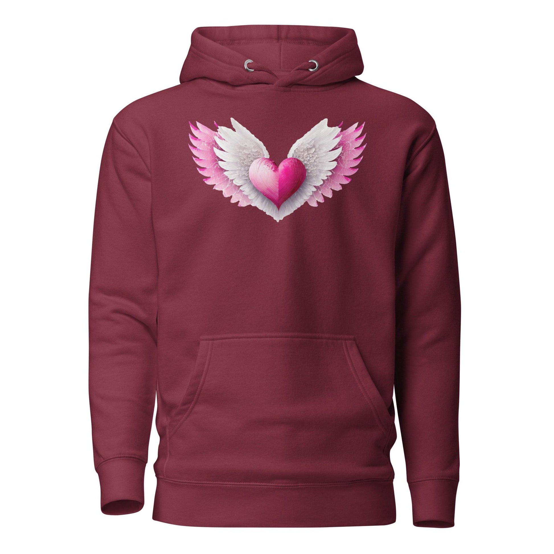 Pink Heart Hoodie Hoodie JLR Design