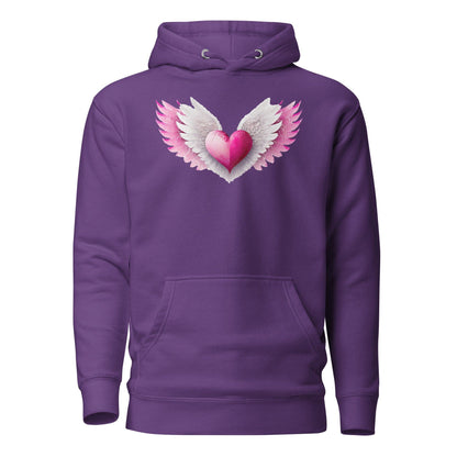 Pink Heart Hoodie Hoodie JLR Design