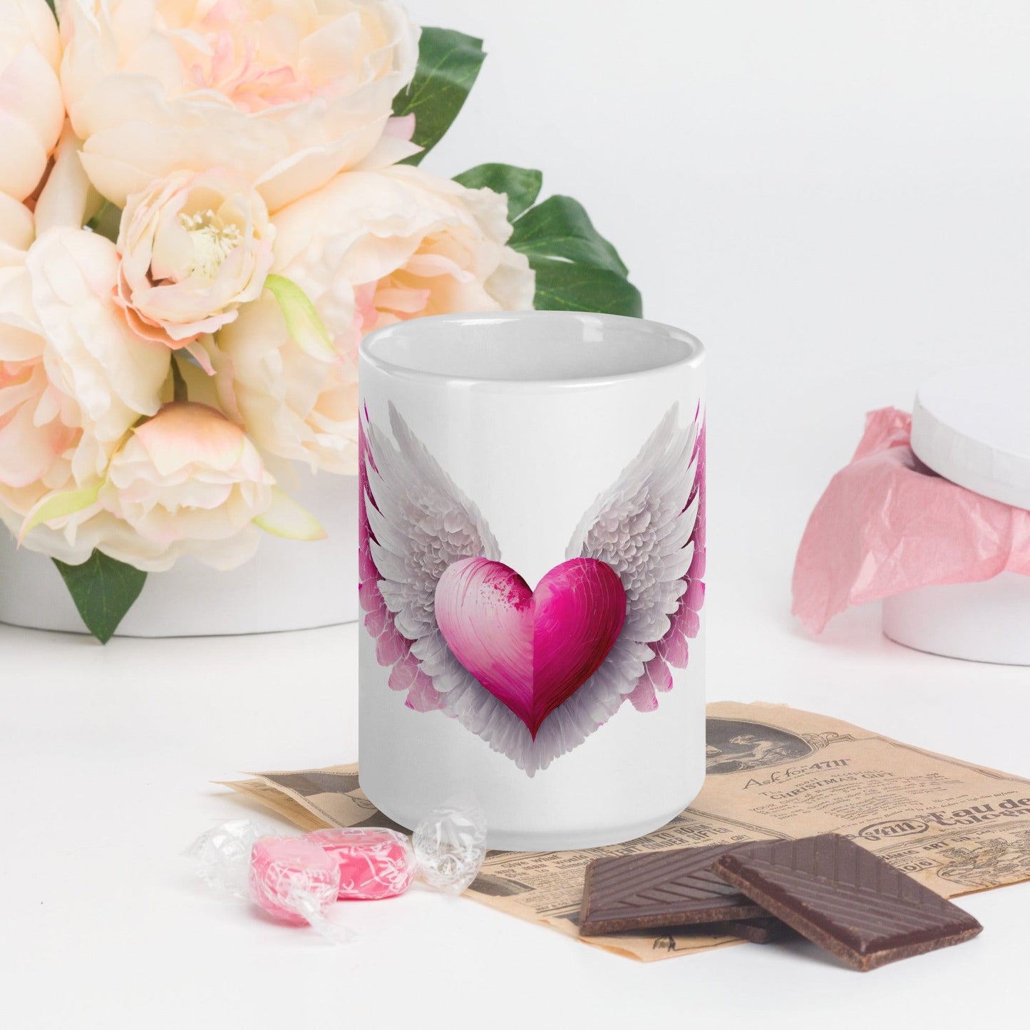 Pink Heart Tasse Tasse 34.99 Heart, Pink, Tasse JLR Design