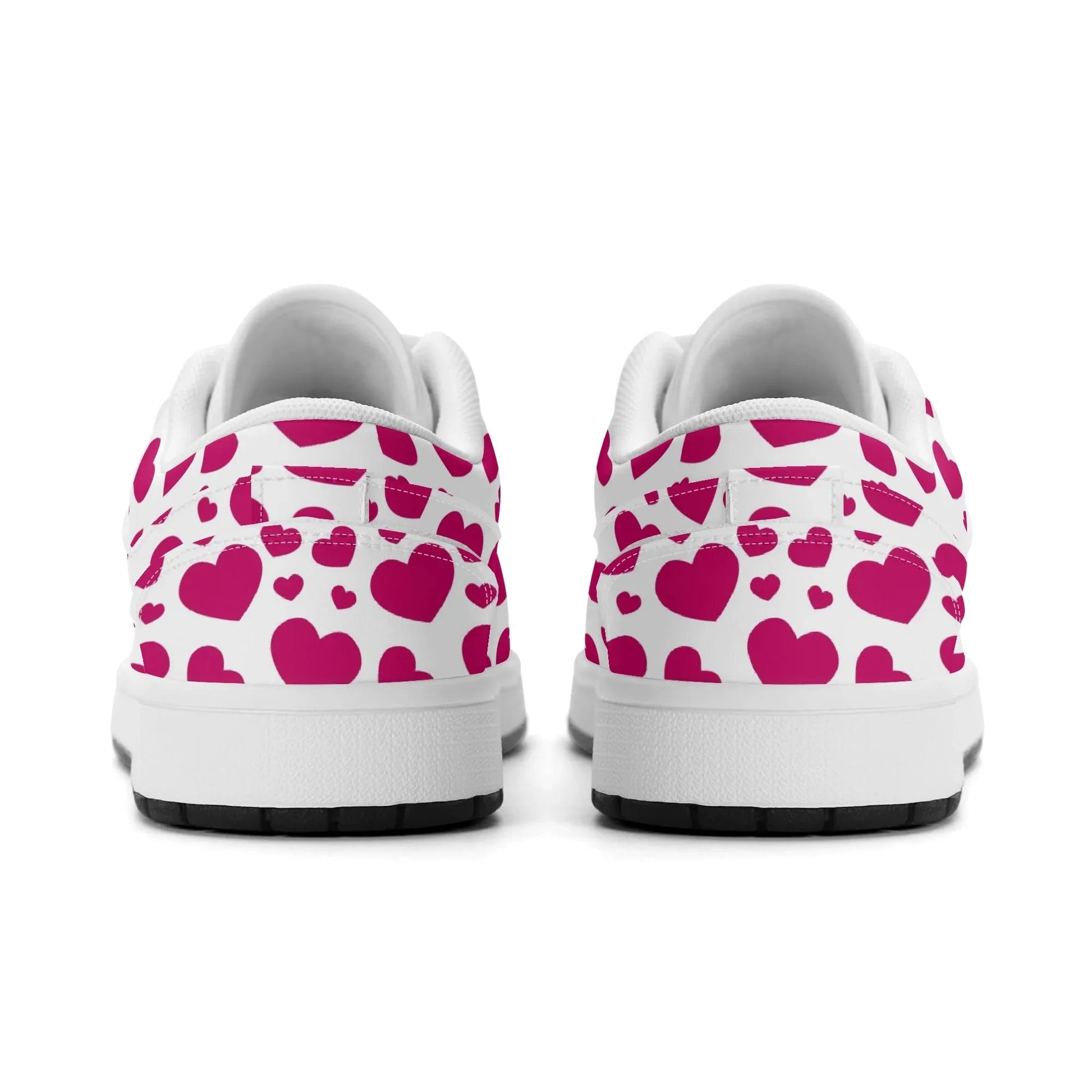 pink-hearts-low-top-leder-sneaker-fur-damen-sneaker-jlr-design-26770 - JLR Design