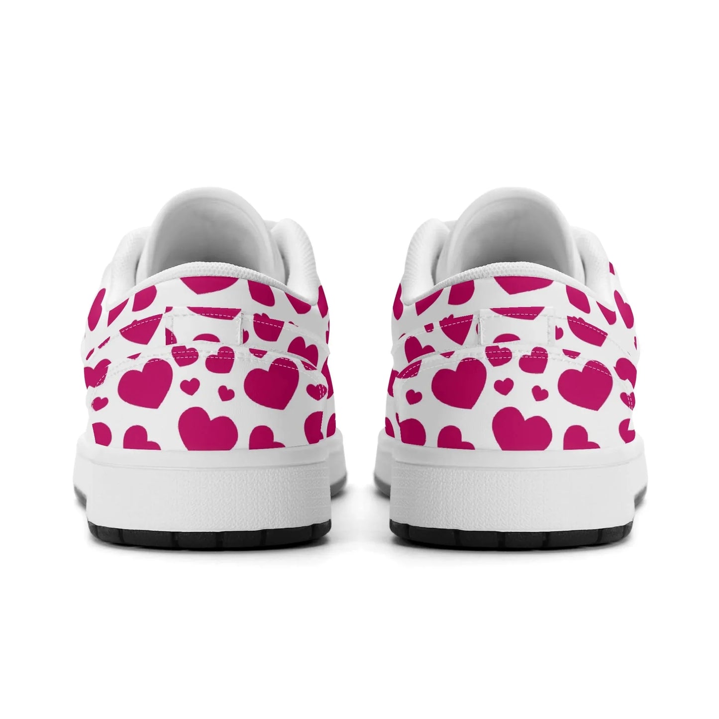 pink-hearts-low-top-leder-sneaker-fur-herren-sneaker-jlr-design-11598 - JLR Design
