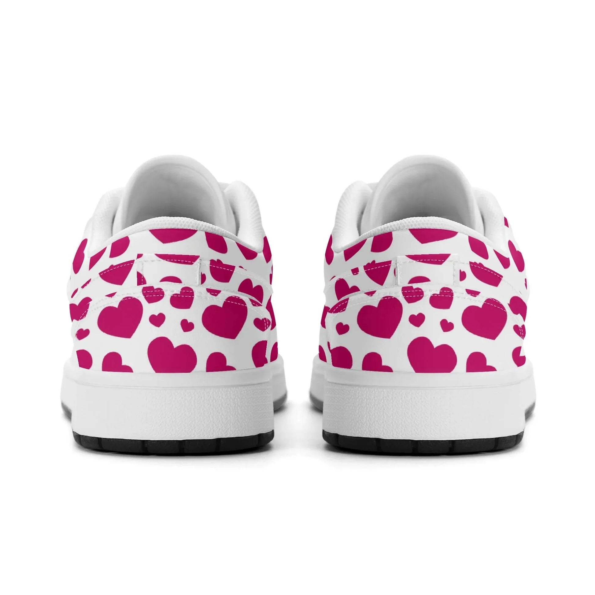 pink-hearts-low-top-leder-sneaker-fur-herren-sneaker-jlr-design-11598 - JLR Design