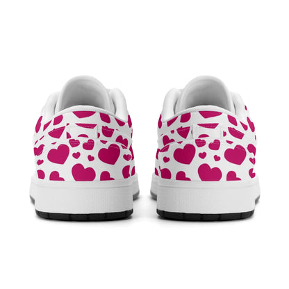 pink-hearts-low-top-leder-sneaker-fur-herren-sneaker-jlr-design-11598 - JLR Design