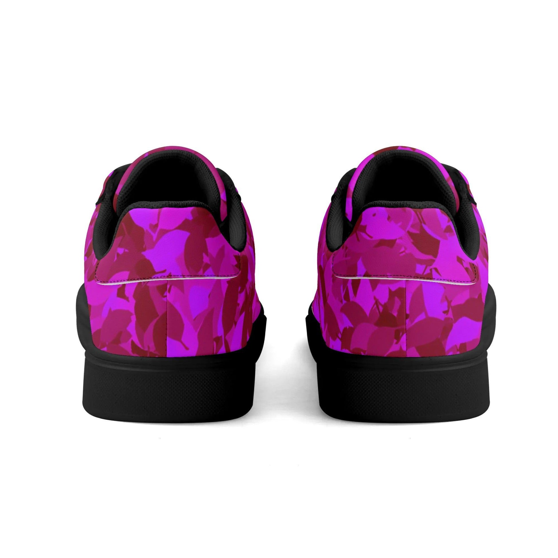 Pink Leaf Low Top Leather Sneaker Low Top Sneaker 83.99 Leaf, Leather, Low, Pink, Sneaker, Top JLR Design