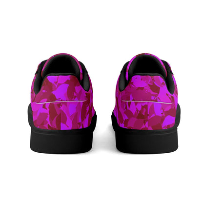 Pink Leaf Low Top Leather Sneaker Low Top Sneaker 83.99 Leaf, Leather, Low, Pink, Sneaker, Top JLR Design