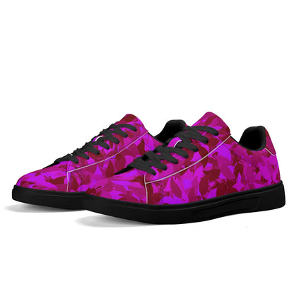 Pink Leaf Low Top Leather Sneaker Low Top Sneaker 83.99 Leaf, Leather, Low, Pink, Sneaker, Top JLR Design