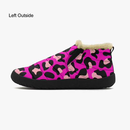 Pink Leopard Faux Fur Slipper Slipper JLR Design