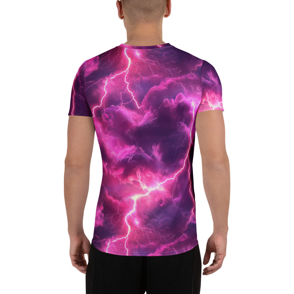 Pink Lightning Sport-T-Shirt für Herren Sport T-Shirt JLR Design