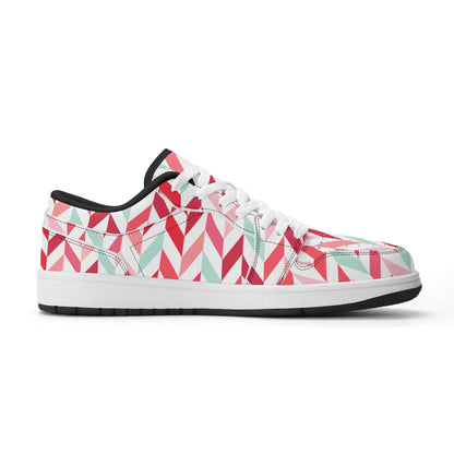 pink-lines-low-top-leder-sneaker-fur-damen-sneaker-jlr-design-16357 - JLR Design