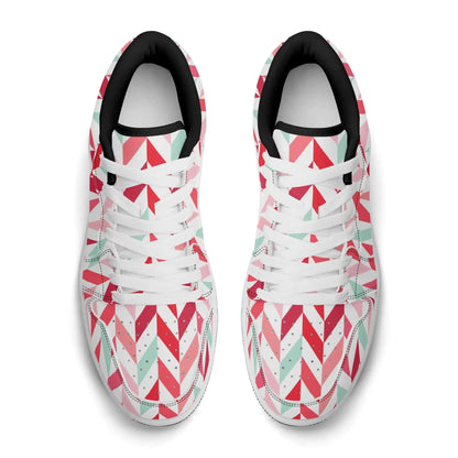 pink-lines-low-top-leder-sneaker-fur-damen-sneaker-jlr-design-71605 - JLR Design