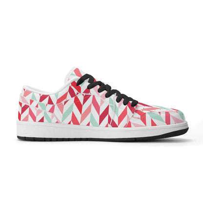 pink-lines-low-top-leder-sneaker-fur-damen-sneaker-jlr-design-14548 - JLR Design