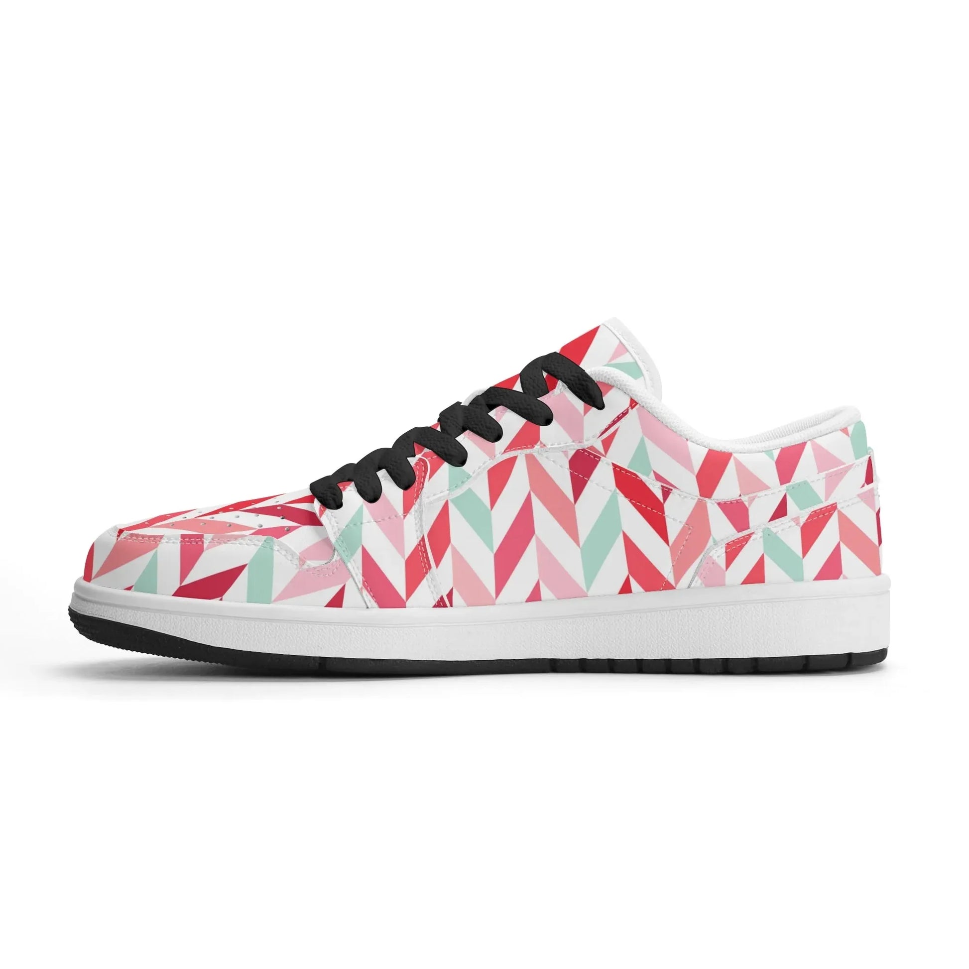 pink-lines-low-top-leder-sneaker-fur-damen-sneaker-jlr-design-73646 - JLR Design