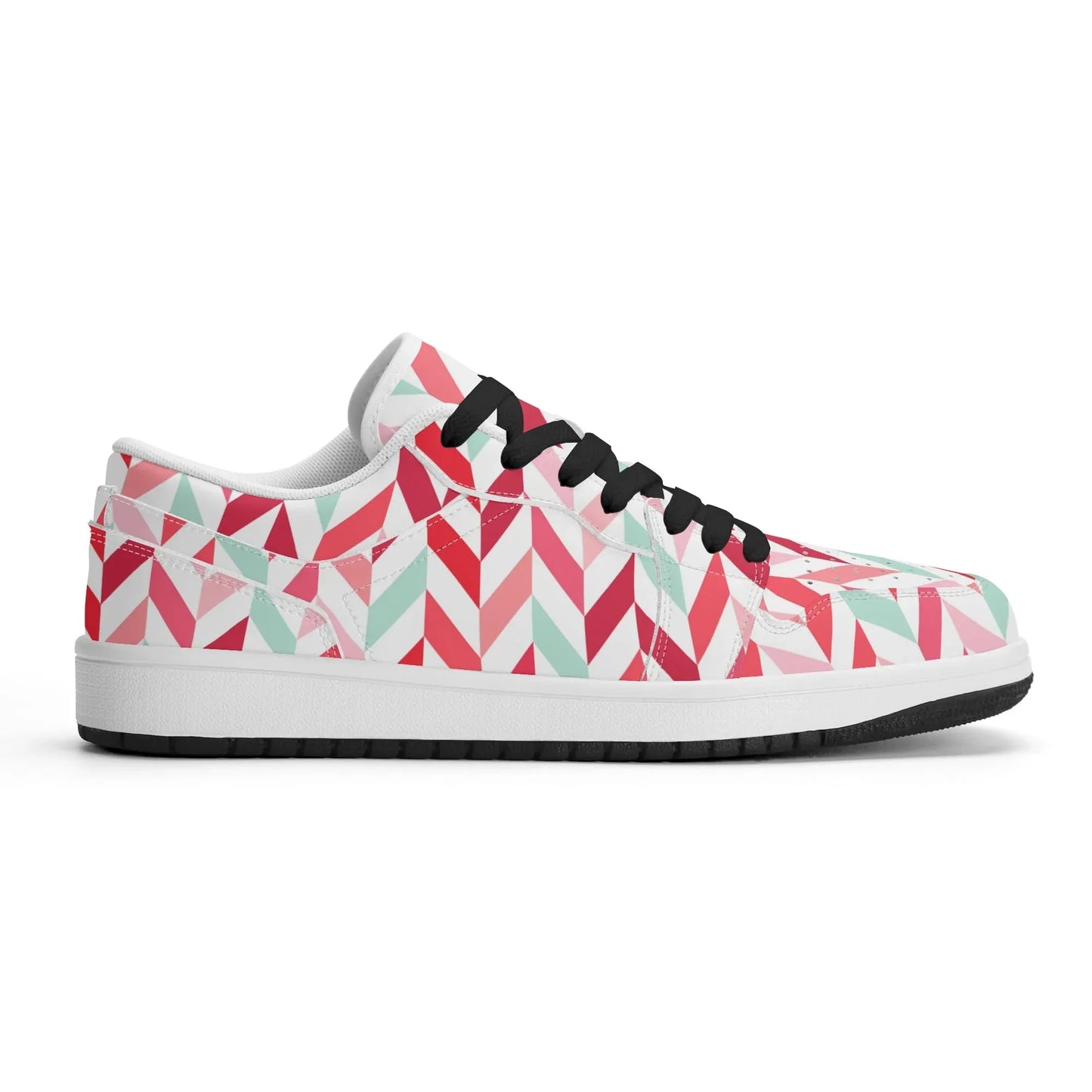 pink-lines-low-top-leder-sneaker-fur-damen-sneaker-jlr-design-66131 - JLR Design