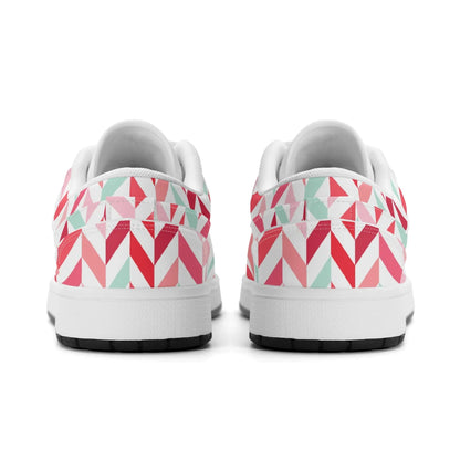 pink-lines-low-top-leder-sneaker-fur-damen-sneaker-jlr-design-68058 - JLR Design