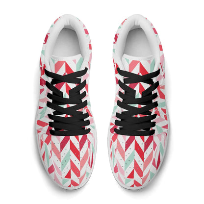 pink-lines-low-top-leder-sneaker-fur-damen-sneaker-jlr-design-49971 - JLR Design