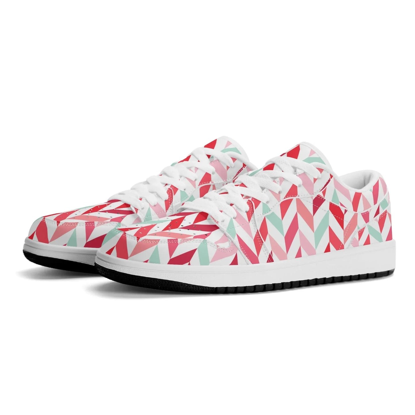 pink-lines-low-top-leder-sneaker-fur-herren-sneaker-jlr-design-35126 - JLR Design