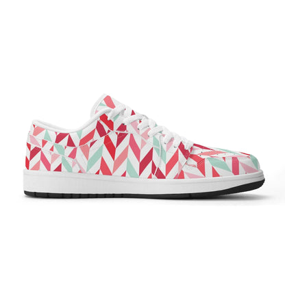pink-lines-low-top-leder-sneaker-fur-herren-sneaker-jlr-design-94019 - JLR Design