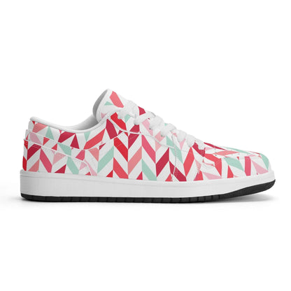 pink-lines-low-top-leder-sneaker-fur-herren-sneaker-jlr-design-64321 - JLR Design