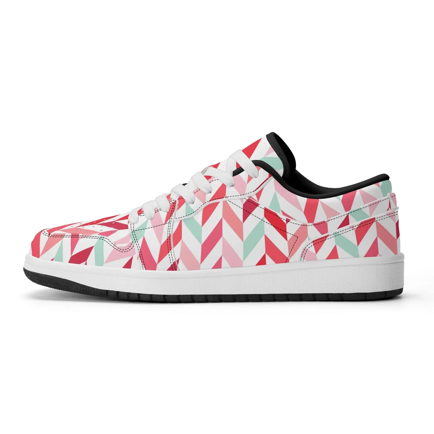 pink-lines-low-top-leder-sneaker-fur-herren-sneaker-jlr-design-67781 - JLR Design