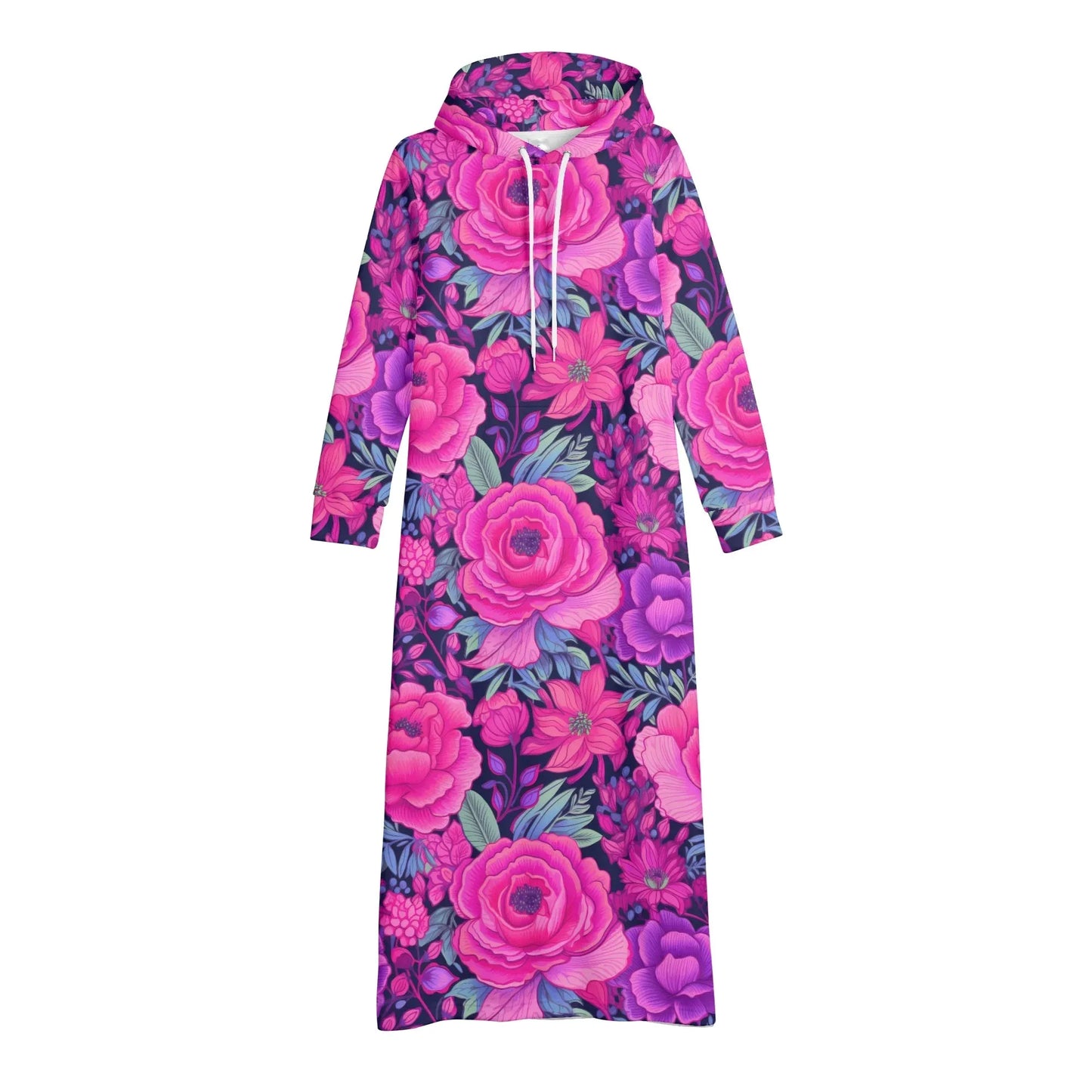 pink-rose-bequemes-leichtes-hoodie-kleid-hoodiekleid-jlr-design-62607 - JLR Design