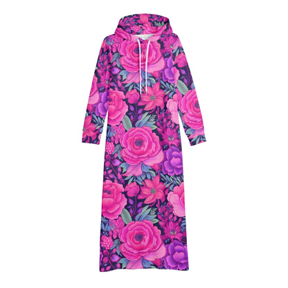 pink-rose-bequemes-leichtes-hoodie-kleid-hoodiekleid-jlr-design-62607 - JLR Design