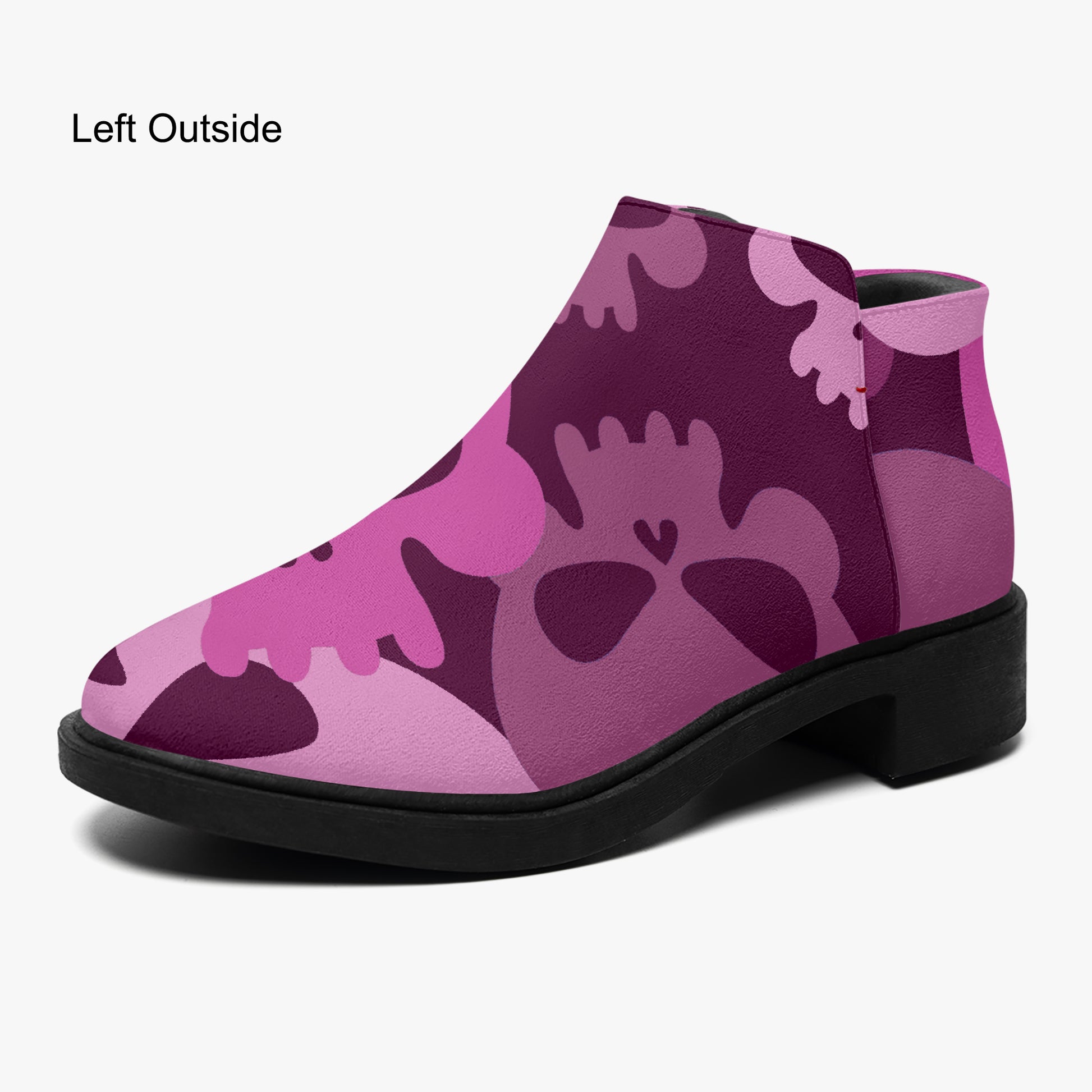 Pink Skull elegante Reißverschluss-Stiefeletten Stiefeletten JLR Design