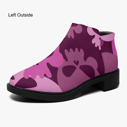 Pink Skull elegante Reißverschluss-Stiefeletten Stiefeletten JLR Design