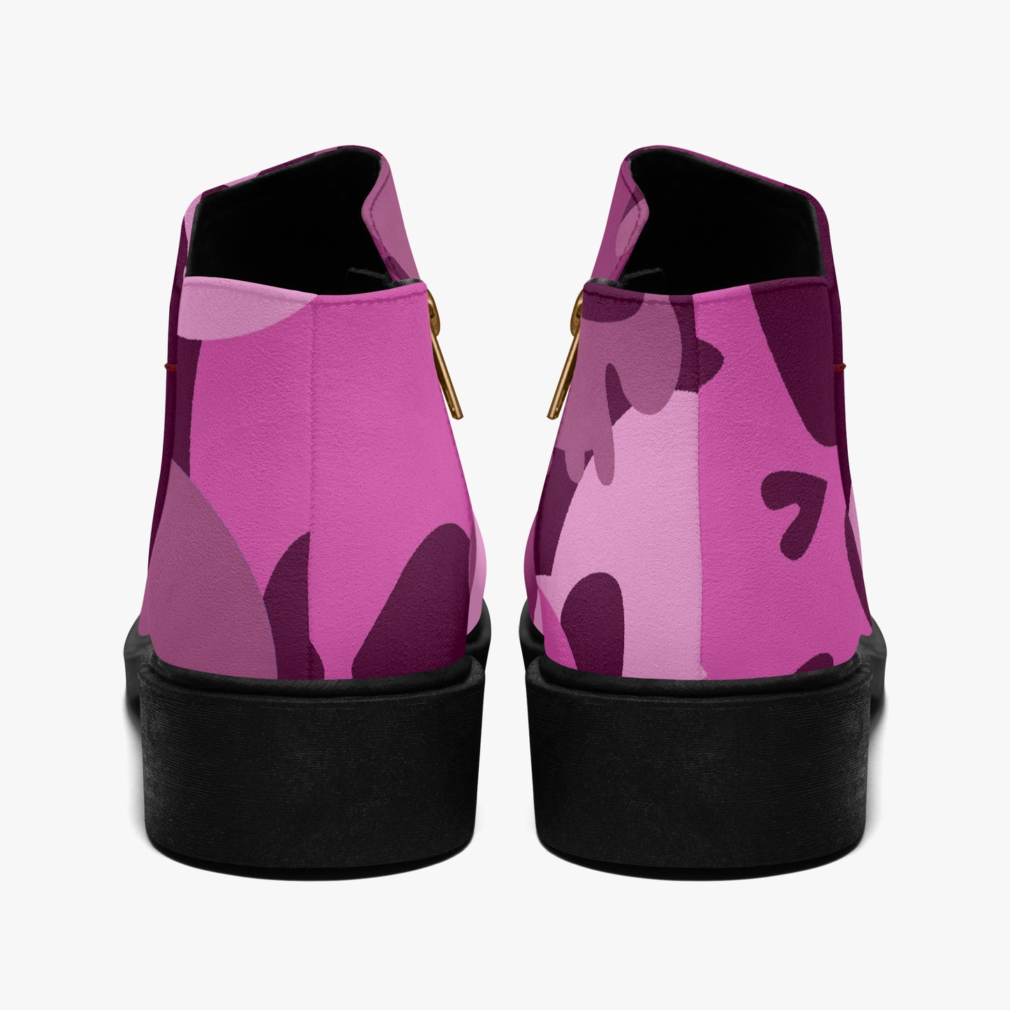 Pink Skull elegante Reißverschluss-Stiefeletten Stiefeletten JLR Design