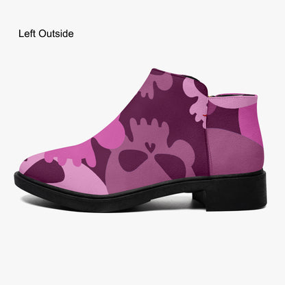 Pink Skull elegante Reißverschluss-Stiefeletten Stiefeletten JLR Design