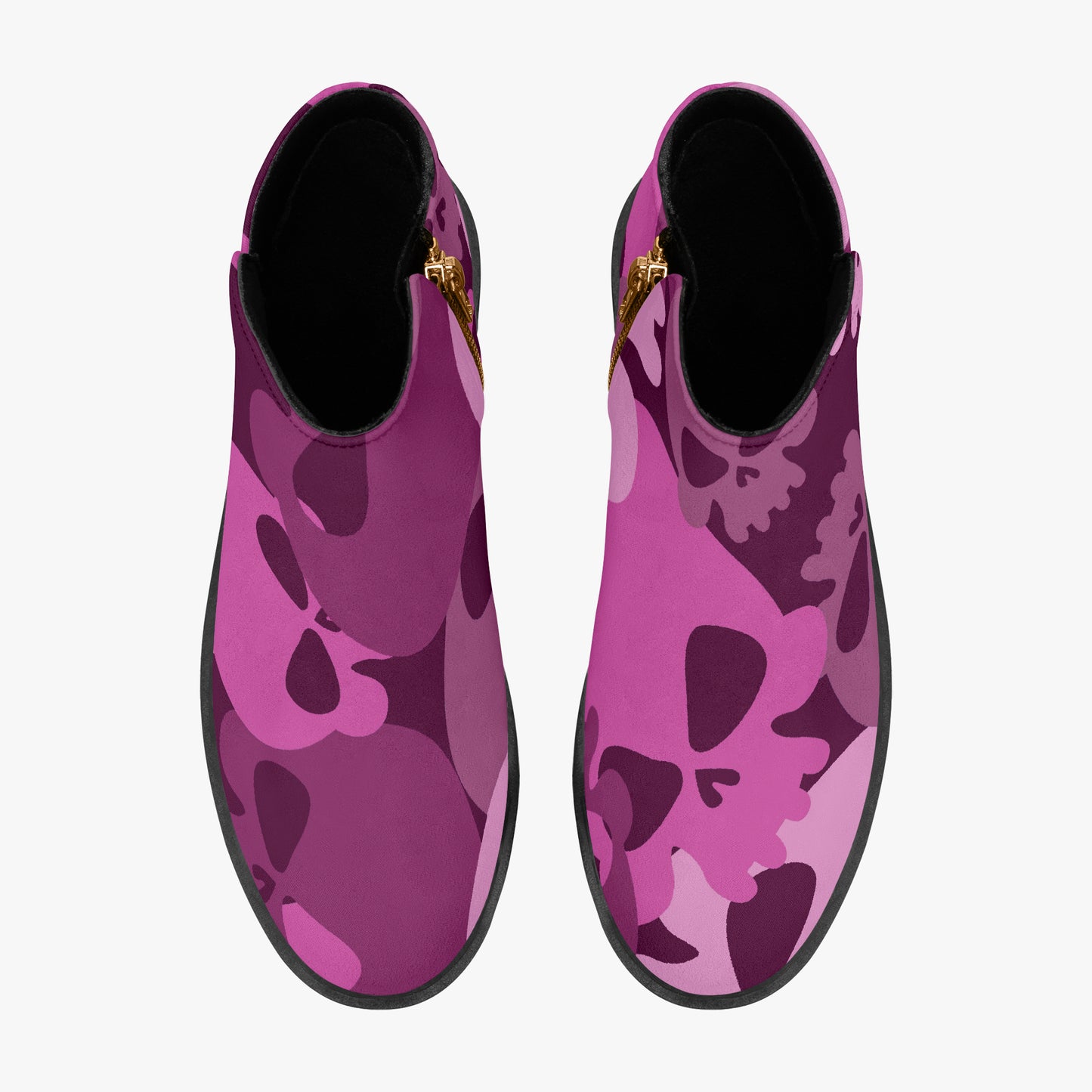 Pink Skull elegante Reißverschluss-Stiefeletten Stiefeletten JLR Design