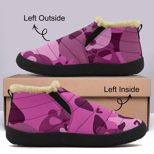 Pink Skull Faux Fur Slipper Slipper JLR Design