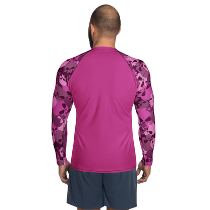 Pink Skull Herren Rash Guard Rash Guard JLR Design