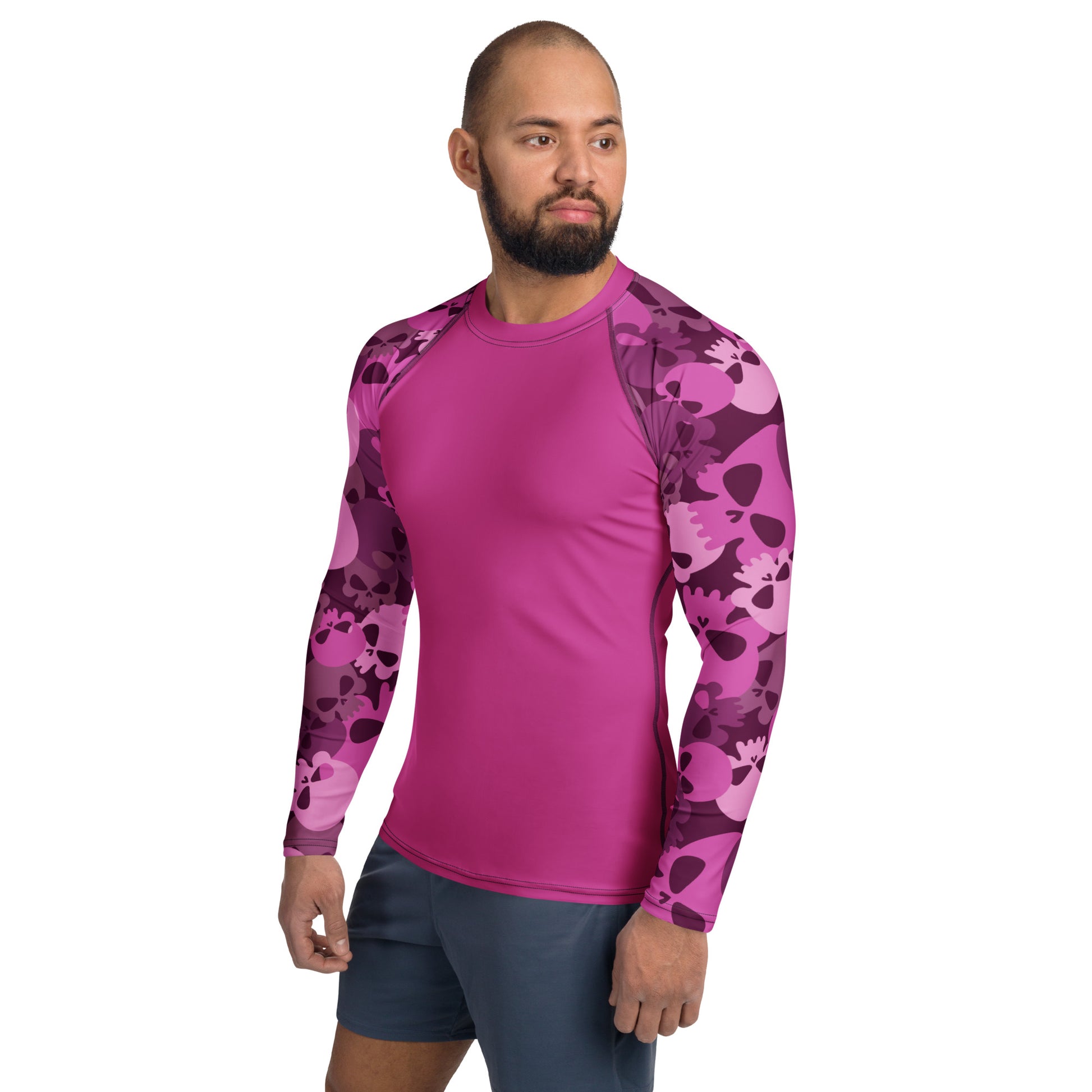 Pink Skull Herren Rash Guard Rash Guard JLR Design