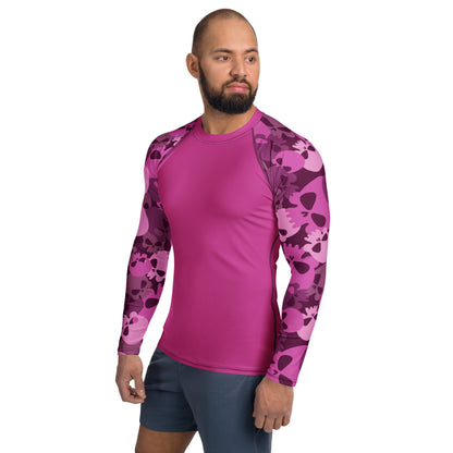 Pink Skull Herren Rash Guard Rash Guard JLR Design