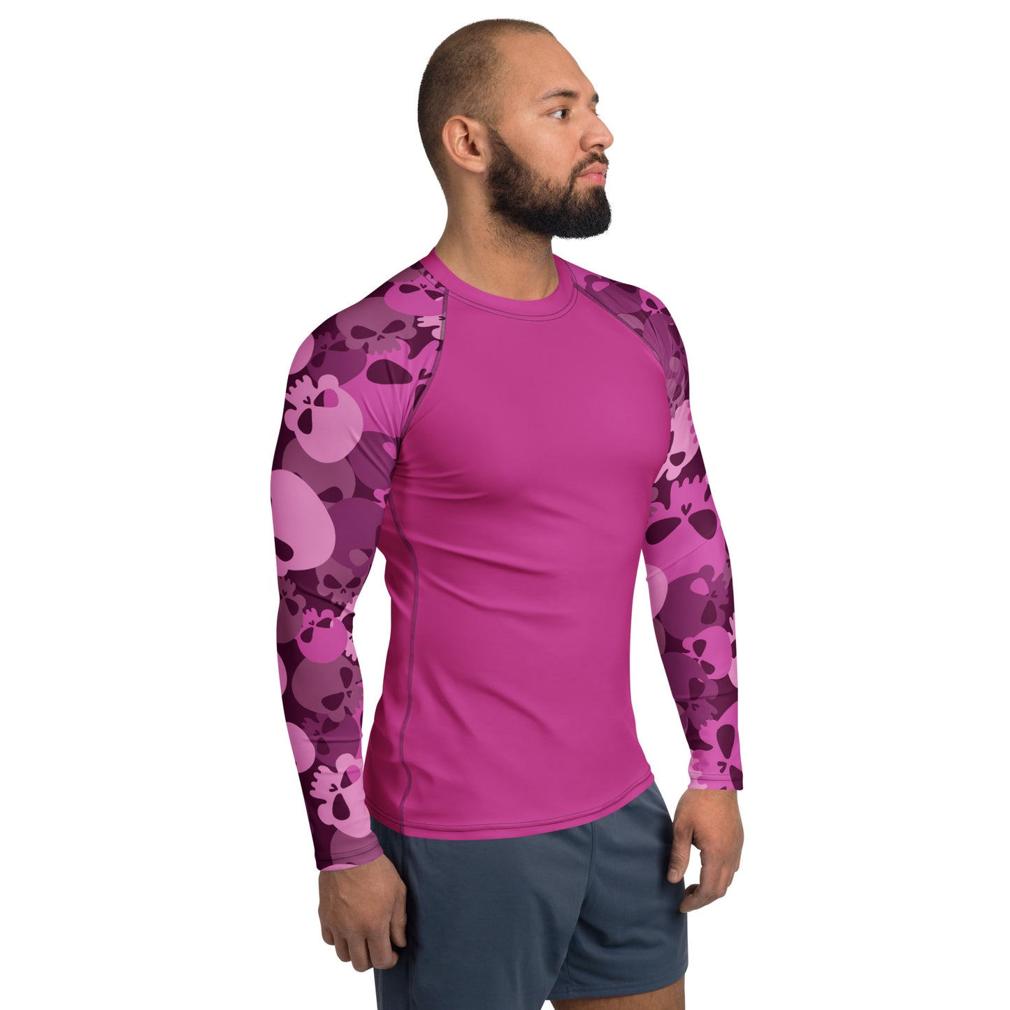 Pink Skull Herren Rash Guard Rash Guard JLR Design
