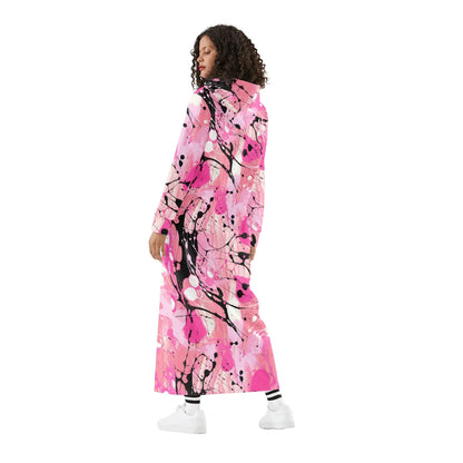 pink-splash-bequemes-leichtes-hoodie-kleid-hoodiekleid-jlr-design-45152 - JLR Design