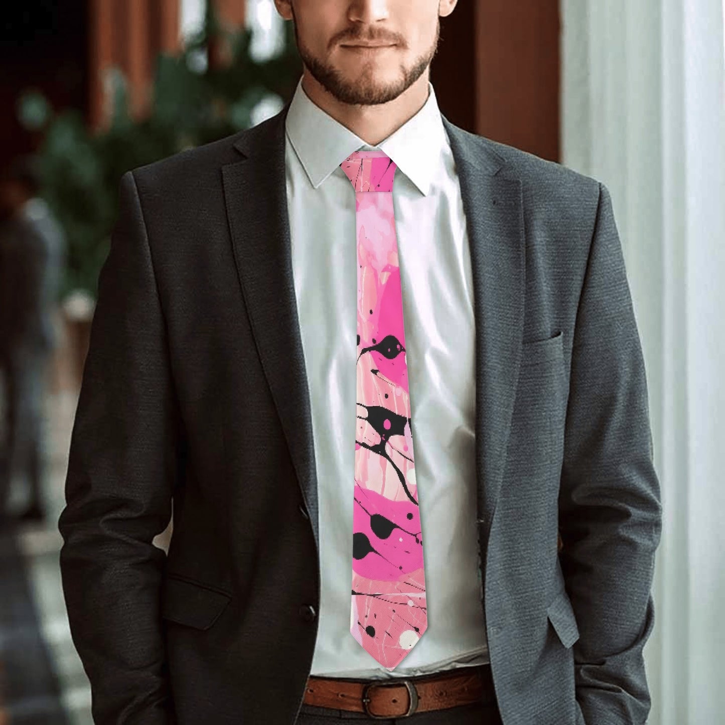 Pink Splash Krawatte Krawatte JLR Design