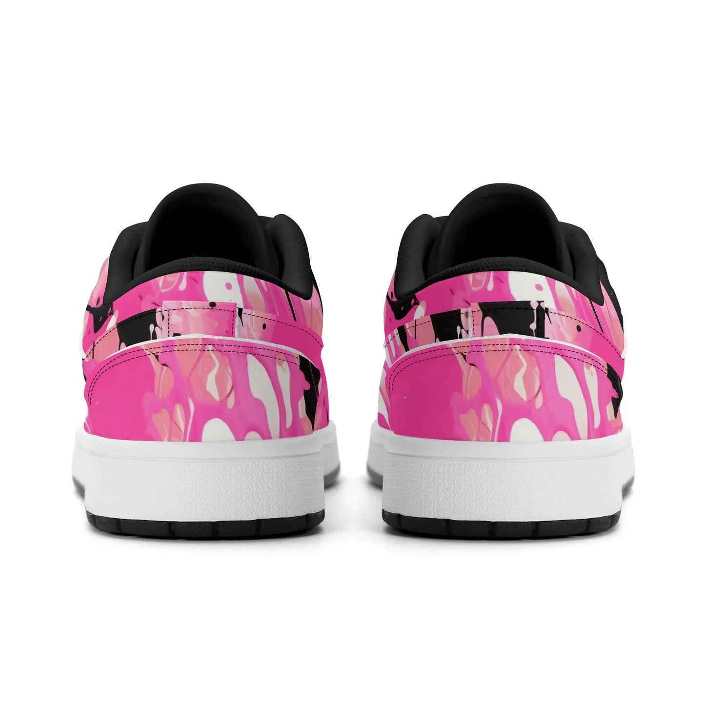 pink-splash-low-top-leder-sneaker-fur-damen-sneaker-jlr-design-37758 - JLR Design