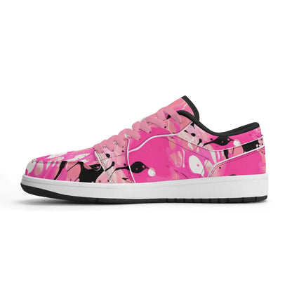 pink-splash-low-top-leder-sneaker-fur-herren-sneaker-jlr-design-23347 - JLR Design